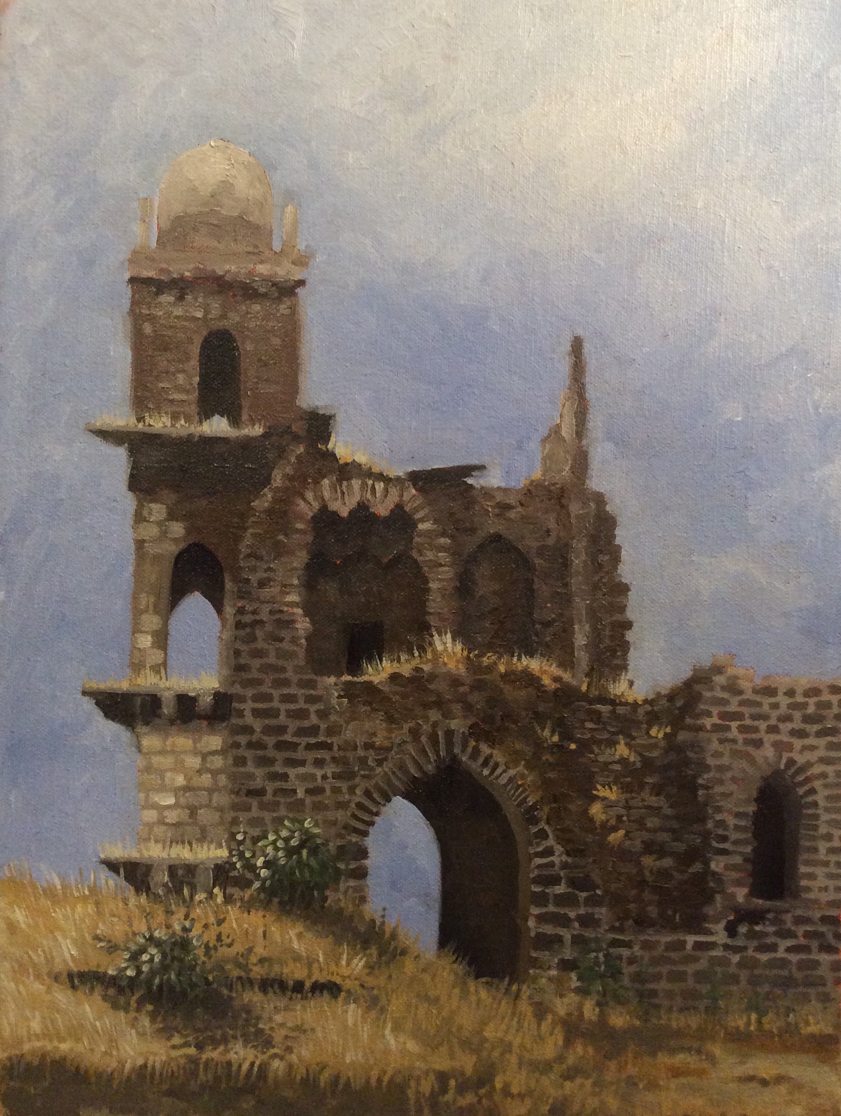 Panhala Ruins, Oil, 2014