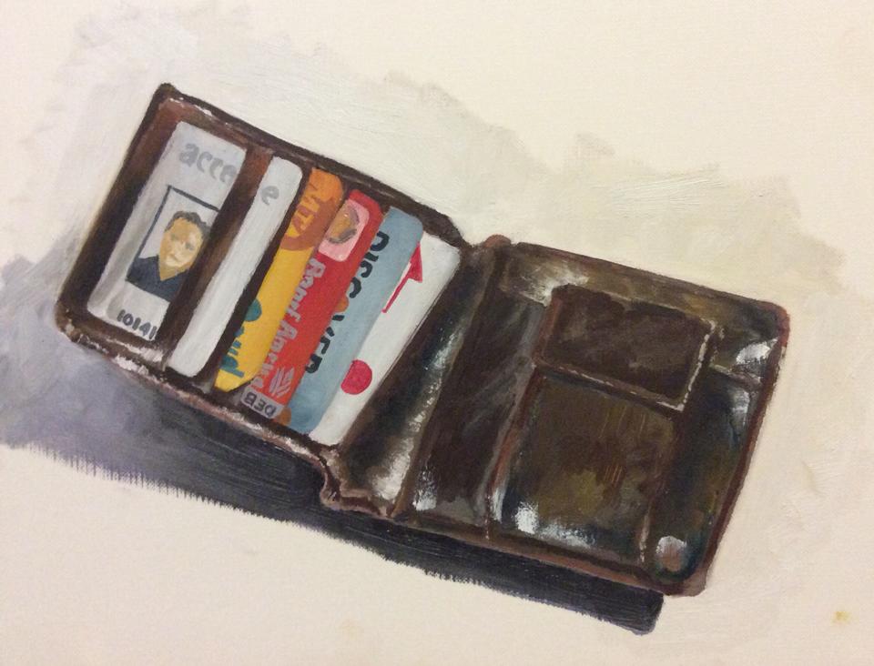 Wallet, Oil, 2014